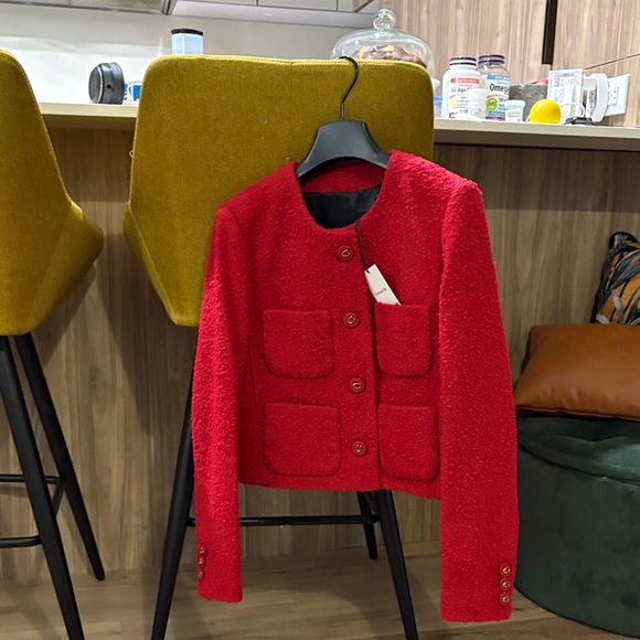 Coach Scarlet Textured Women's Blazer - Picture 1 of 4